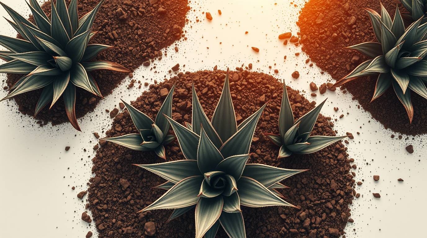 99、アガベ オテロイ 植え替え後発根管理中です！ 99、アガベ オテロイ