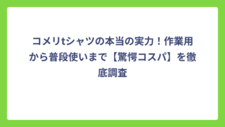 コメリtシャツの本当の実力！作業用から普段使いまで【驚愕コスパ】を徹底調査