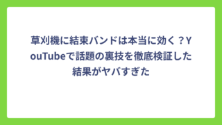 草刈機に結束バンドは本当に効く？YouTubeで話題の裏技を徹底検証した結果がヤバすぎた