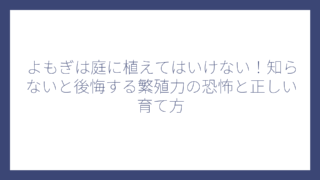 よもぎは庭に植えてはいけない！知らないと後悔する繁殖力の恐怖と正しい育て方