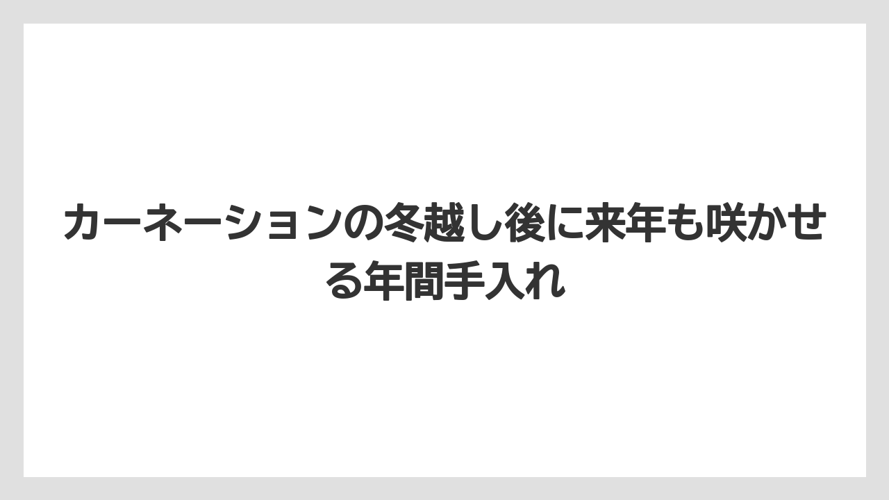 【栽培】【農園】【農業】冬前の切り戻しは花後に株を軽くして風通しを良くすること