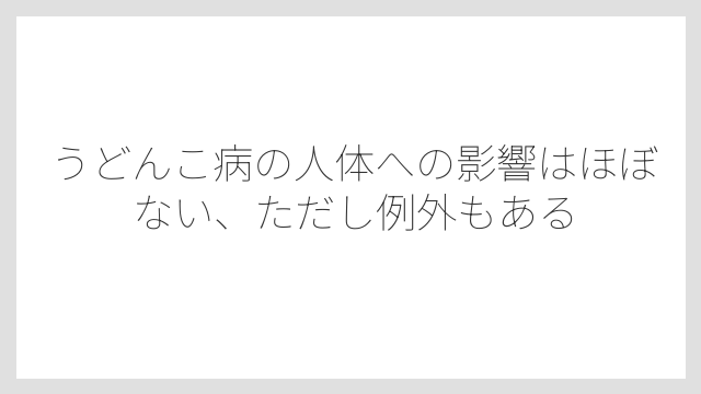 うどんこ病の人体への影響はほぼない、ただし例外もある