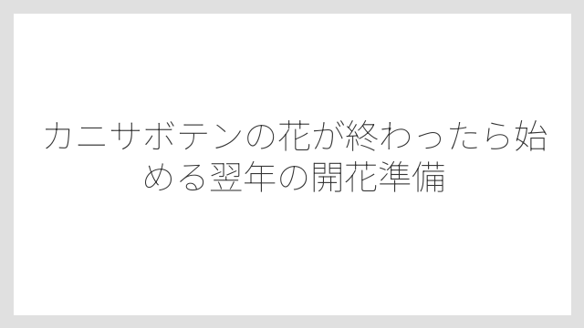 剪定した葉で挿し木をすれば株を簡単に増やせること