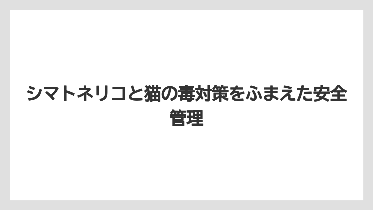 【しそ】【モンステラ】【栽培】【猫】【猫草】農薬や害虫が付いたシマトネリコは植物自体より危険になることがある