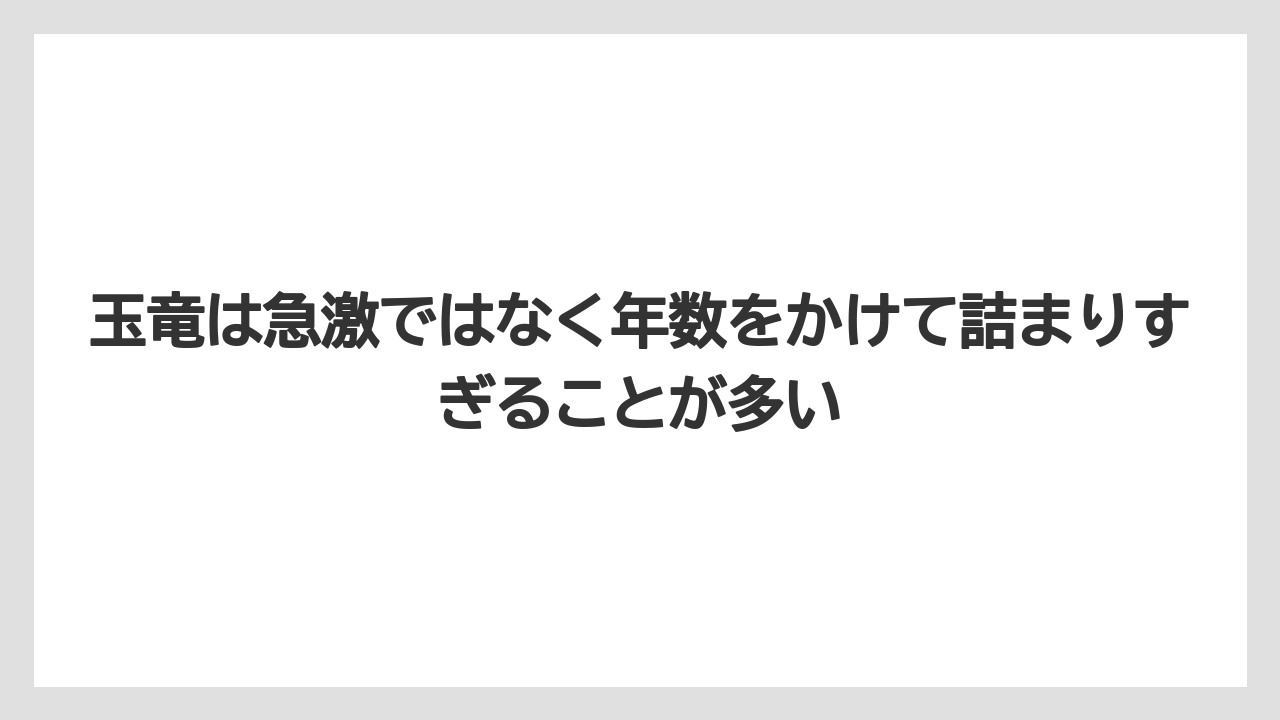 【しそ】【ミント】【栽培】玉竜は急激ではなく年数をかけて詰まりすぎることが多い