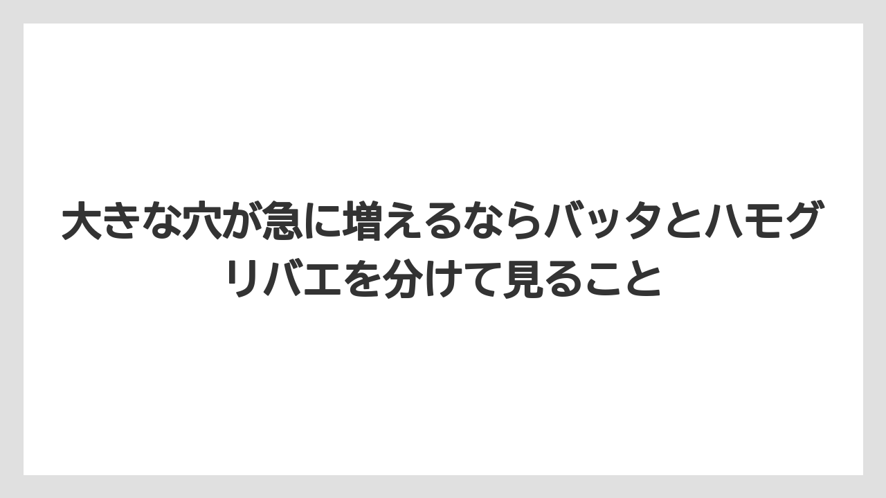 【コーヒー】【大葉】【栽培】【肥料】【農業】大きな穴が急に増えるならバッタとハモグリバエを分けて見ること