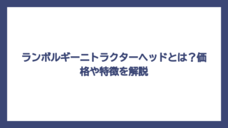 ランボルギーニトラクターヘッドとは？価格や特徴を解説