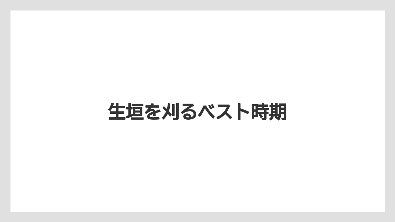 【デメリット】【レッドロビン】【剪定】【害虫】【水やり】生垣を刈るベスト時期