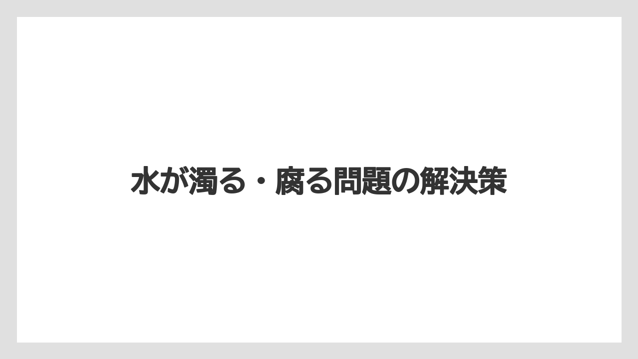 【マンゴー】【栽培】【水耕栽培】【種】水が濁る・腐る問題の解決策