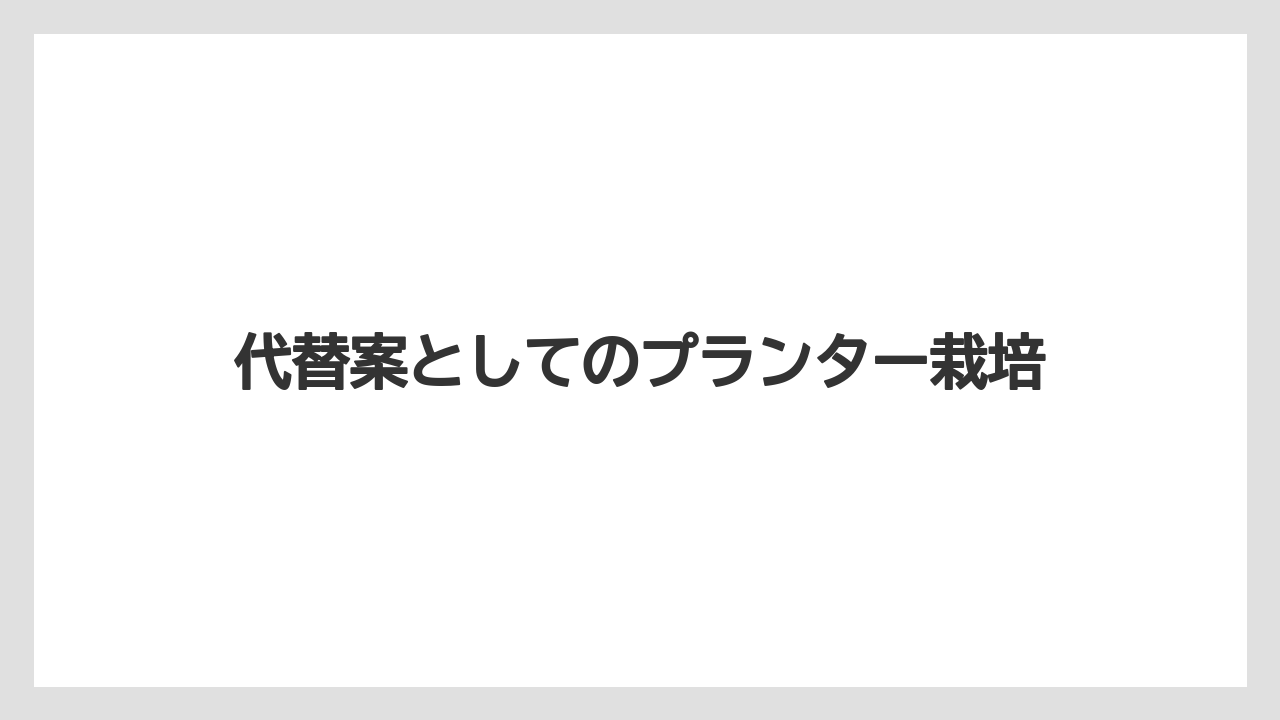 【ニラ】【ニンジン】【ニンニク】【ネギ】【玉ねぎ】代替案としてのプランター栽培