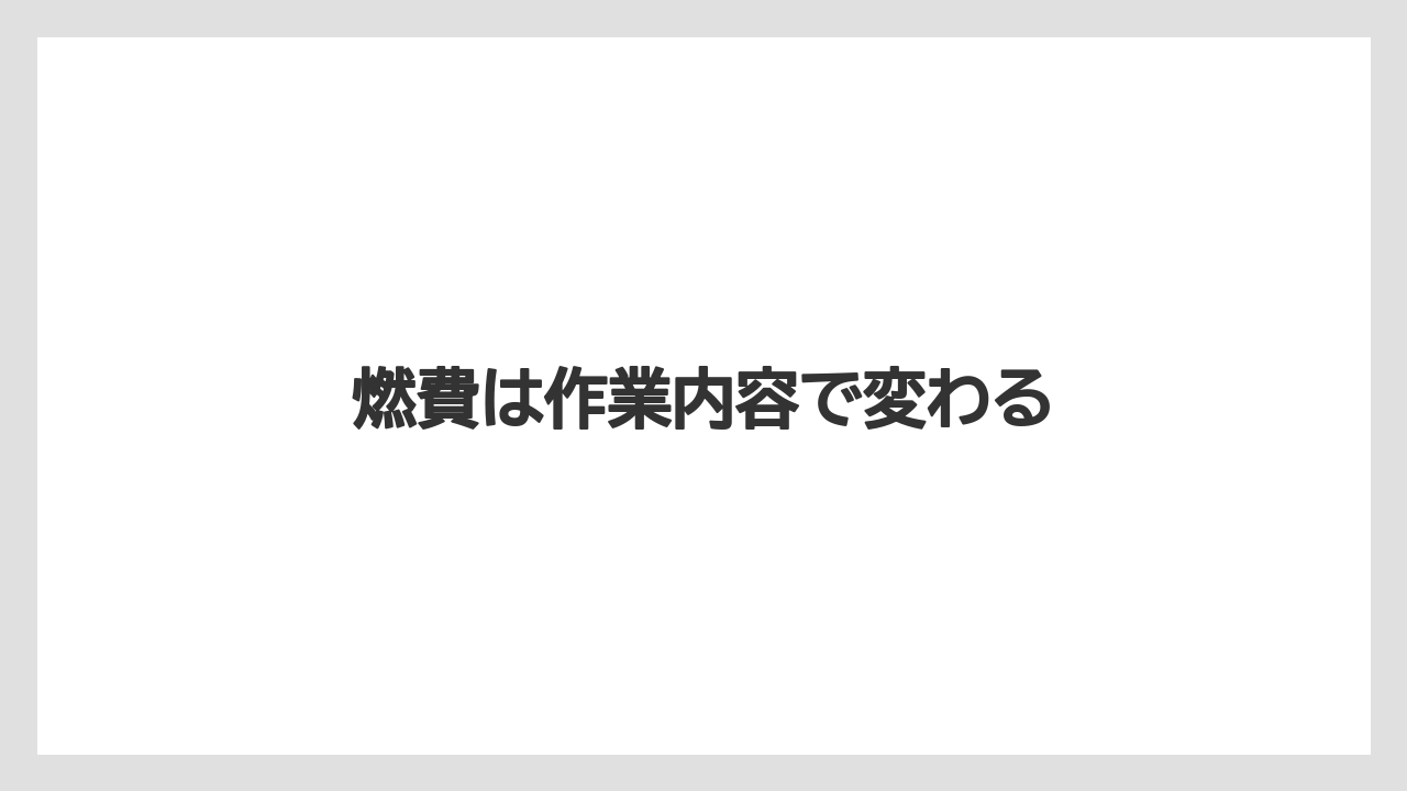 【しそ】【トラクター】【土】【庭】【農業】燃費は作業内容で変わる