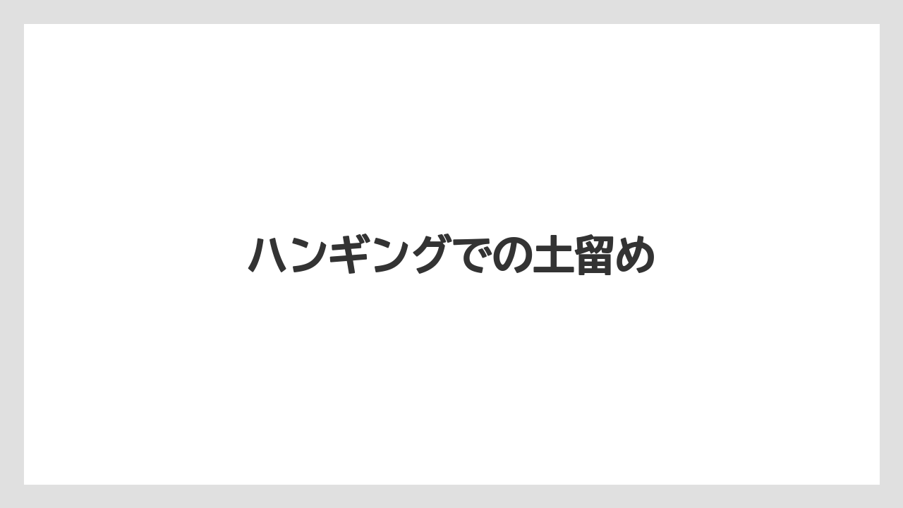 【100均】【デンドロビウム】【植え】【水やり】【育て方】ハンギングでの土留め