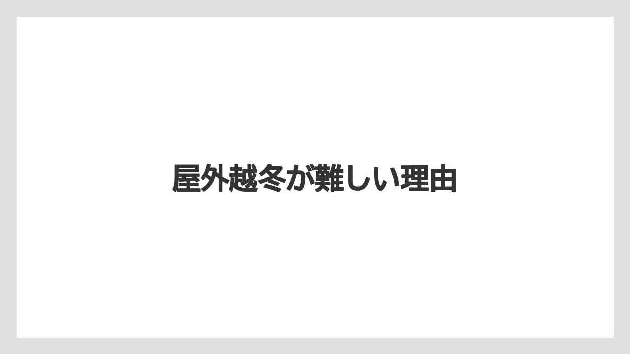 【バラ】【害虫】【枯れ】【水やり】【越し】屋外越冬が難しい理由